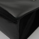 Salvatore Ferragamo Hand Bag Patent Leather Black Gold Auth 105756-14