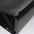 Salvatore Ferragamo Hand Bag Patent Leather Black Gold Auth 105756-15