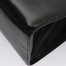 Salvatore Ferragamo Hand Bag Patent Leather Black Gold Auth 105756-16