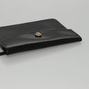 Salvatore Ferragamo Hand Bag Patent Leather Black Gold Auth 105756-22