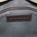 BURBERRY Nova Check Hand Bag PVC Leather 2way Beige Auth 105764-18