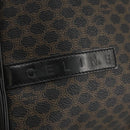 CELINE Macadam Canvas Backpack PVC Leather Black Silver Auth 105774-17