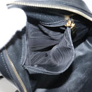 CELINE Macadam Canvas Backpack PVC Leather Black Silver Auth 105774-23