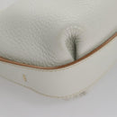 Salvatore Ferragamo Shoulder Bag Leather White Auth 105780V-10