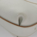 Salvatore Ferragamo Shoulder Bag Leather White Auth 105780V-15