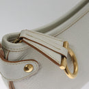 Salvatore Ferragamo Shoulder Bag Leather White Auth 105780V-18