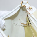 Salvatore Ferragamo Shoulder Bag Leather White Auth 105780V-21