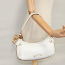 Salvatore Ferragamo Shoulder Bag Leather White Auth 105780V-25