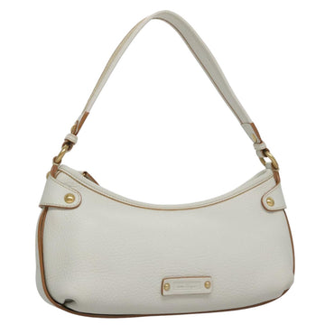 Salvatore Ferragamo Shoulder Bag Leather White Auth 105780V