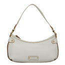 Salvatore Ferragamo Shoulder Bag Leather White Auth 105780V-14