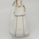 Salvatore Ferragamo Shoulder Bag Leather White Auth 105780V-3