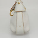 Salvatore Ferragamo Shoulder Bag Leather White Auth 105780V-5