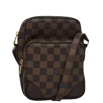 LOUIS VUITTON Damier Ebene Amazon Shoulder Bag SPO N48074 LV Auth 105783