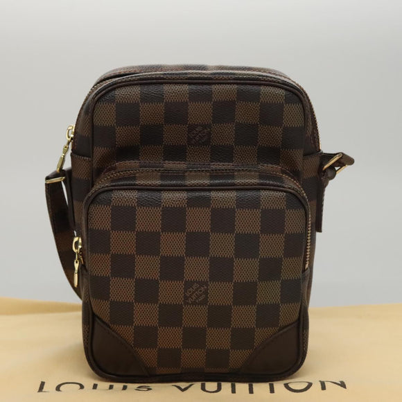 LOUIS VUITTON Damier Ebene Amazon Shoulder Bag SPO N48074 LV Auth 105783