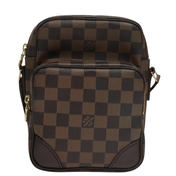 LOUIS VUITTON Damier Ebene Amazon Shoulder Bag SPO N48074 LV Auth 105783