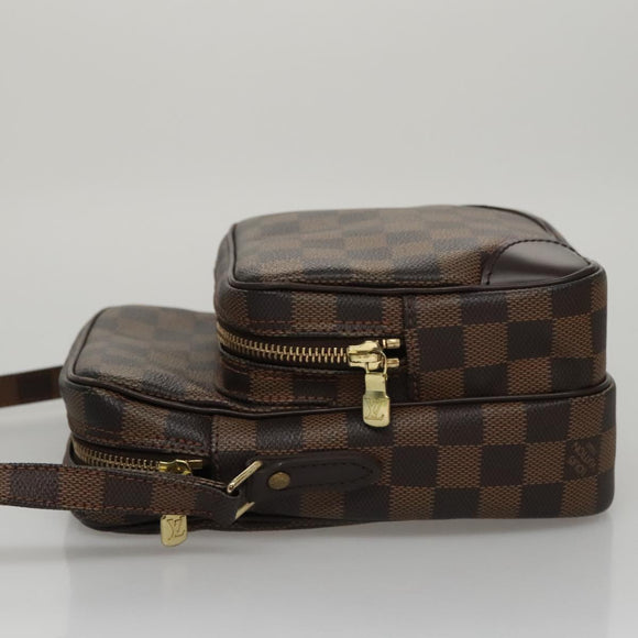 LOUIS VUITTON Damier Ebene Amazon Shoulder Bag SPO N48074 LV Auth 105783
