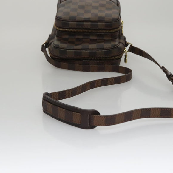 LOUIS VUITTON Damier Ebene Amazon Shoulder Bag SPO N48074 LV Auth 105783