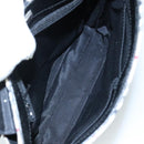 Burberrys Nova Check Shoulder Bag Canvas Leather Beige Black Silver Auth 105785-11