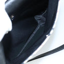 Burberrys Nova Check Shoulder Bag Canvas Leather Beige Black Silver Auth 105785-20