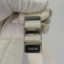 PRADA Backpack Nylon White Silver Auth 105813SAV-20