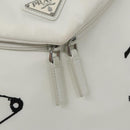 PRADA Backpack Nylon White Silver Auth 105813SAV-22