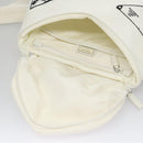 PRADA Backpack Nylon White Silver Auth 105813SAV-10