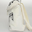 PRADA Backpack Nylon White Silver Auth 105813SAV-3