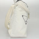 PRADA Backpack Nylon White Silver Auth 105813SAV-4