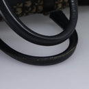 Christian Dior Trotter Canvas Boston Bag Navy Silver Auth 105821-10