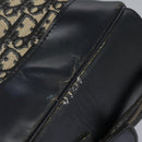 Christian Dior Trotter Canvas Boston Bag Navy Silver Auth 105821-19