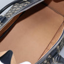 Christian Dior Trotter Canvas Boston Bag Navy Silver Auth 105821-12