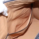 Christian Dior Trotter Canvas Boston Bag Navy Silver Auth 105821-26