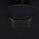 Christian Dior Trotter Canvas Boston Bag Navy Silver Auth 105821-4