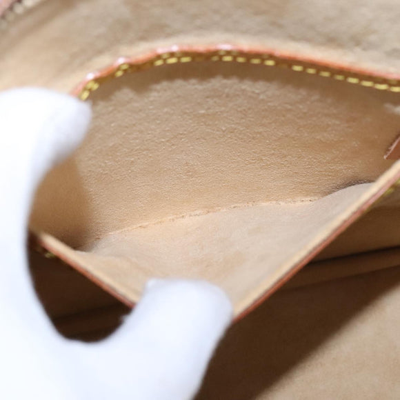 LOUIS VUITTON Nomad leather Alma Hand Bag Brown M85394 LV Auth 105829V