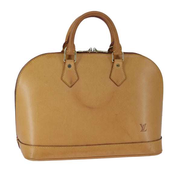 LOUIS VUITTON Nomad leather Alma Hand Bag Brown M85394 LV Auth 105829V