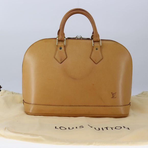 LOUIS VUITTON Nomad leather Alma Hand Bag Brown M85394 LV Auth 105829V