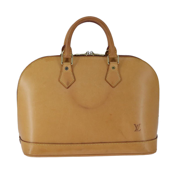 LOUIS VUITTON Nomad leather Alma Hand Bag Brown M85394 LV Auth 105829V