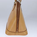 LOUIS VUITTON Nomad leather Alma Hand Bag Brown M85394 LV Auth 105829V-3