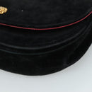 CHANEL Chain Shoulder Bag Suede Black CC Auth 105831-15