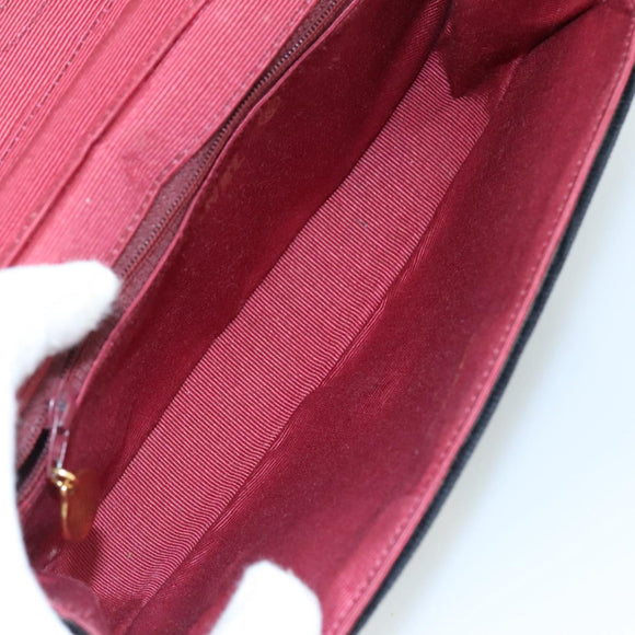 CHANEL Chain Shoulder Bag Suede Black CC Auth 105831