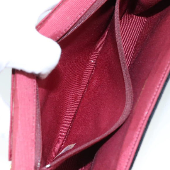 CHANEL Chain Shoulder Bag Suede Black CC Auth 105831