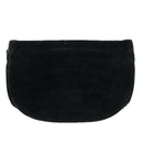 CHANEL Chain Shoulder Bag Suede Black CC Auth 105831-2