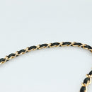 CHANEL Chain Shoulder Bag Suede Black CC Auth 105831-14