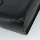 Salvatore Ferragamo Gancini Hand Bag Leather 2way Black Auth 105843-19