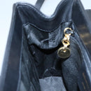 Salvatore Ferragamo Gancini Hand Bag Leather 2way Black Auth 105843-21