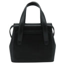Salvatore Ferragamo Gancini Hand Bag Leather 2way Black Auth 105843-2