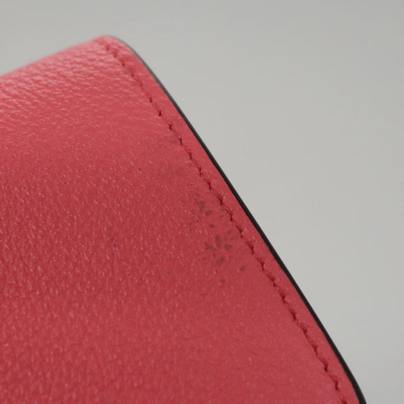 FENDI Peek A Boo Long Wallet Leather Pink 8M0427 Auth 105907V