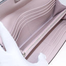 FENDI Peek A Boo Long Wallet Leather Pink 8M0427 Auth 105907V-22