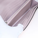 FENDI Peek A Boo Long Wallet Leather Pink 8M0427 Auth 105907V-23