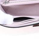 FENDI Peek A Boo Long Wallet Leather Pink 8M0427 Auth 105907V-26